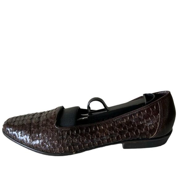 Cabin Creek Leather Womens Shoes Size 10M Woven Weave Made in Brazil Flat - Picture 4 of 12